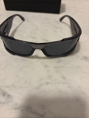 Versace Black Smoke Wrap Sunglasses